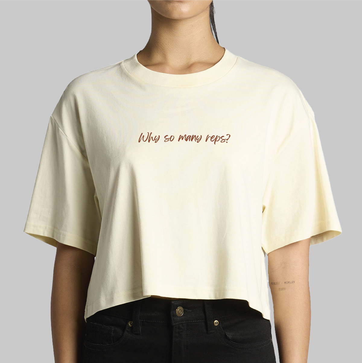 Why so many reps? Crop top