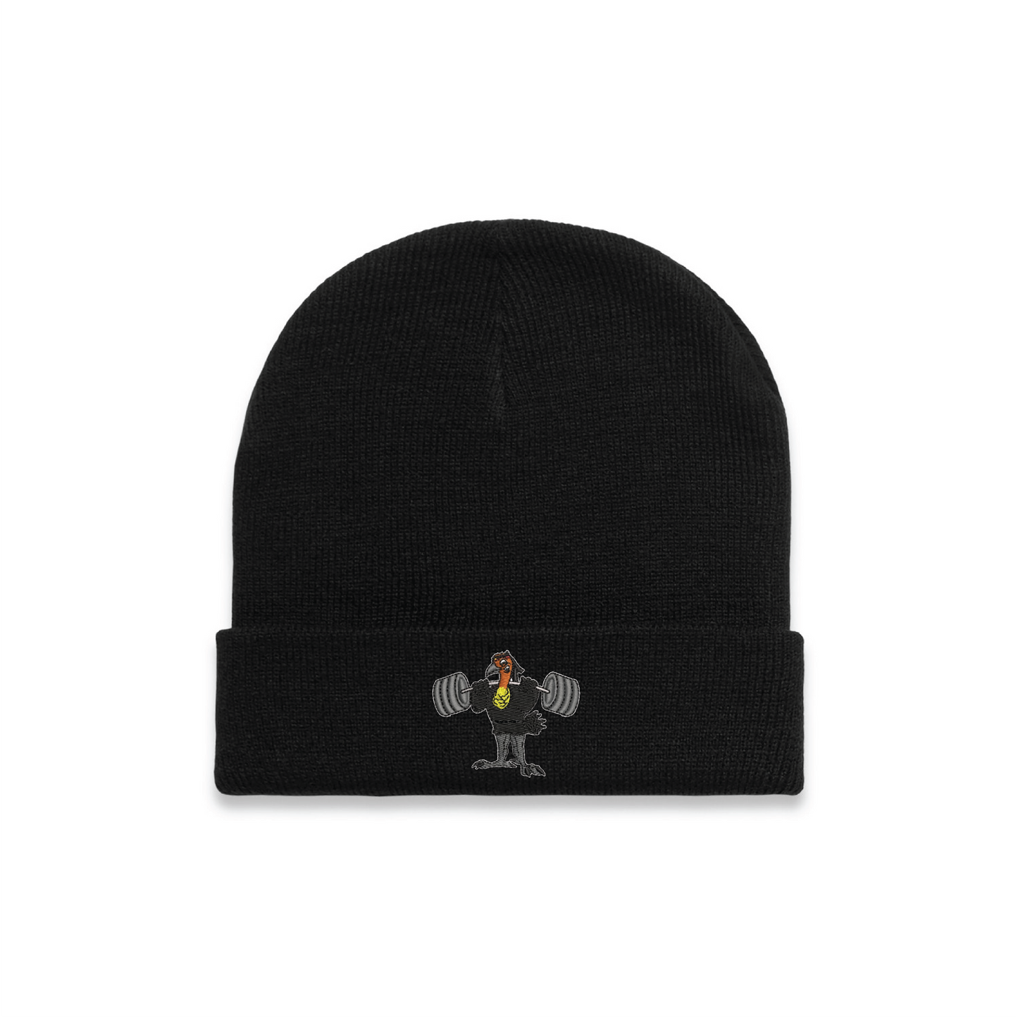 Cuff Beanie - Embroidered Bush Turkey