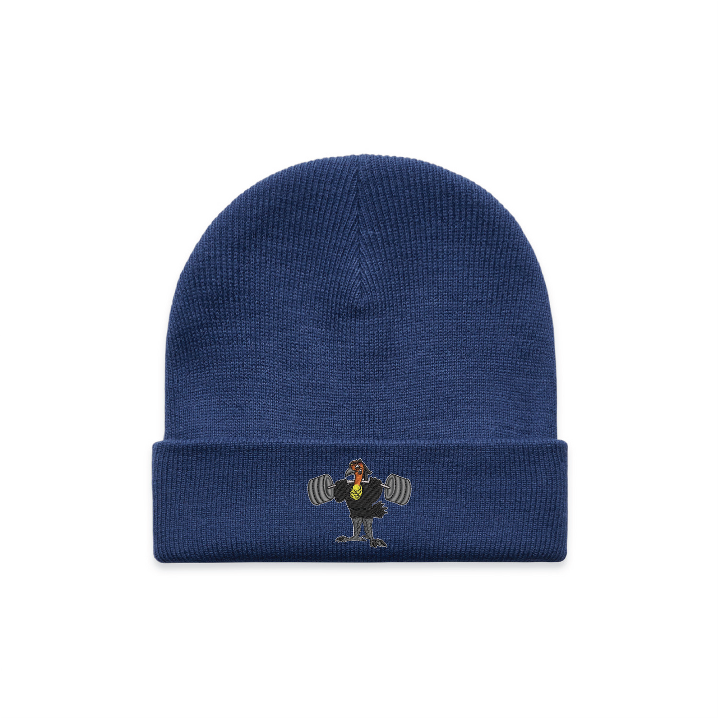 Cuff Beanie - Embroidered Bush Turkey