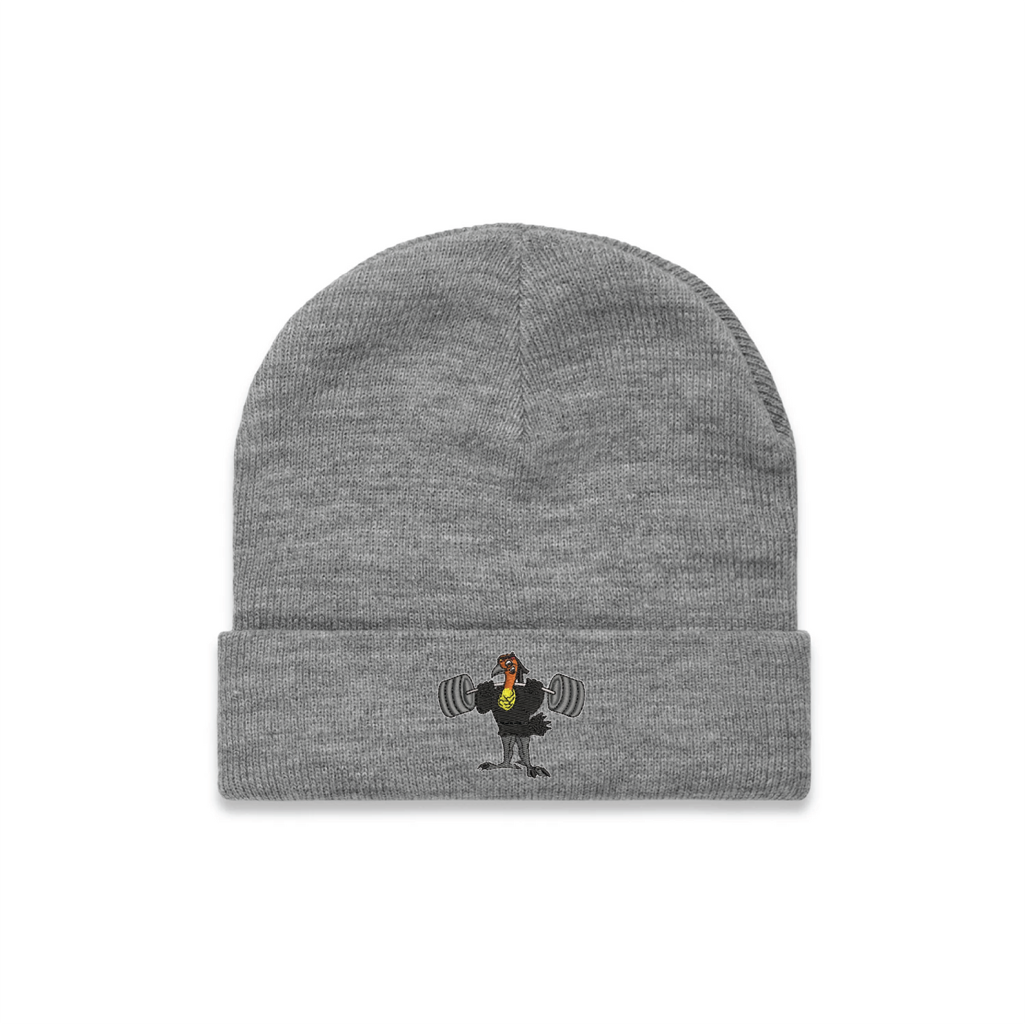 Cuff Beanie - Embroidered Bush Turkey