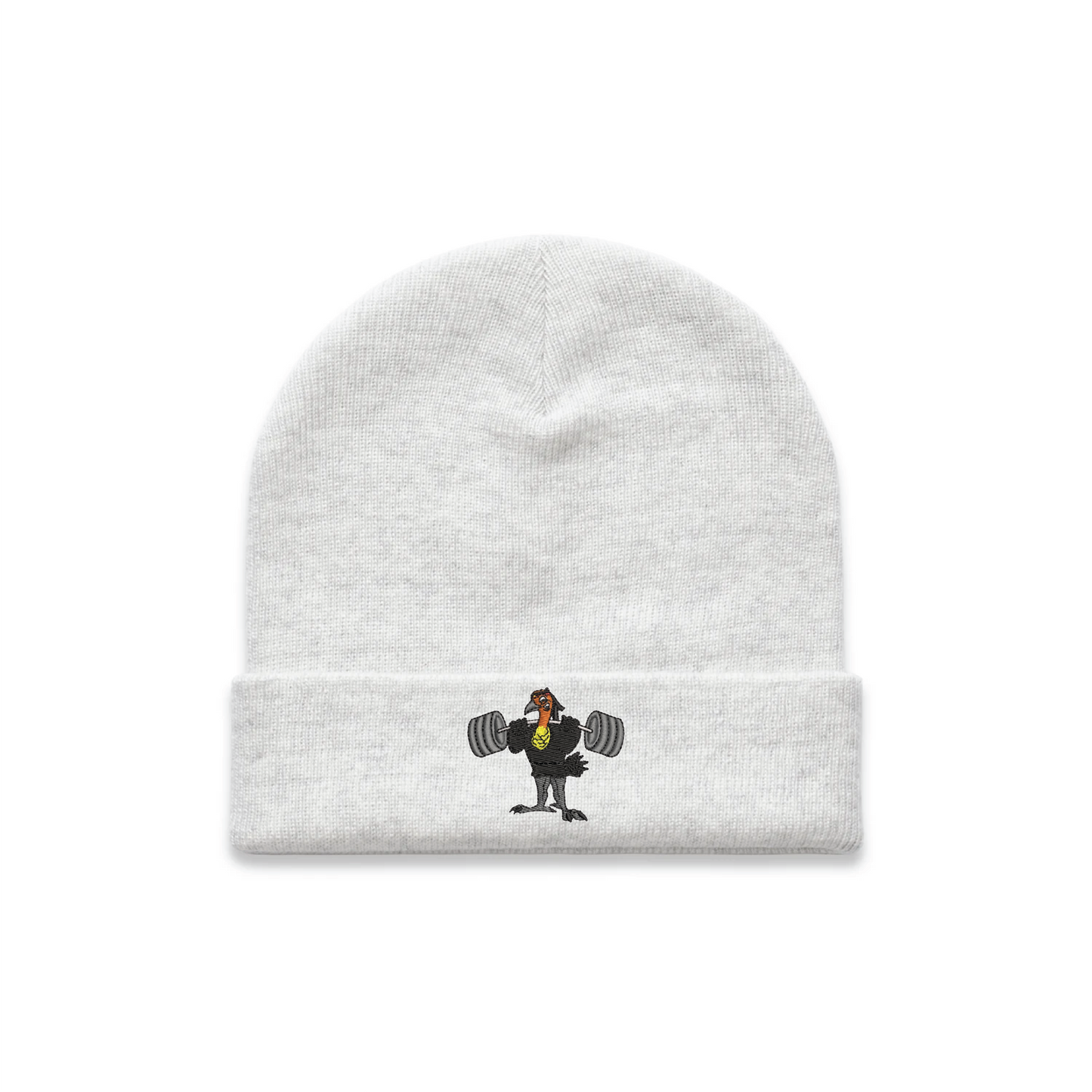 Cuff Beanie - Embroidered Bush Turkey