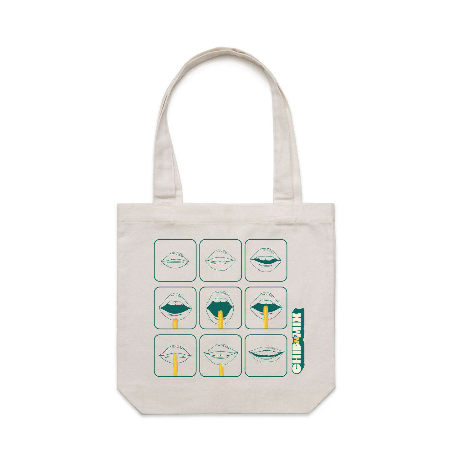 Chipper Tote Bag in Bone