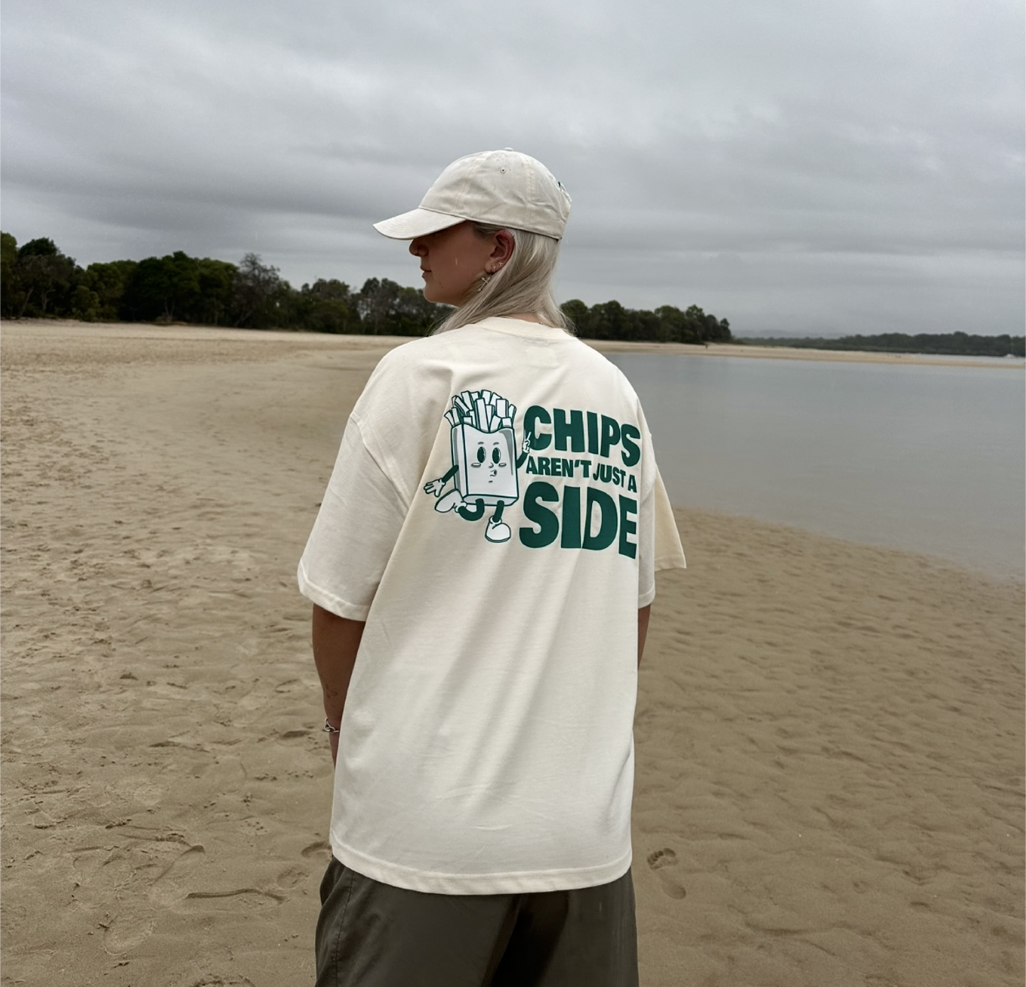 Chips Aren't Just a Side Tee in Ivory