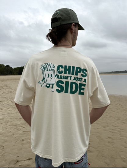 Chips Aren't Just a Side Tee in Ivory