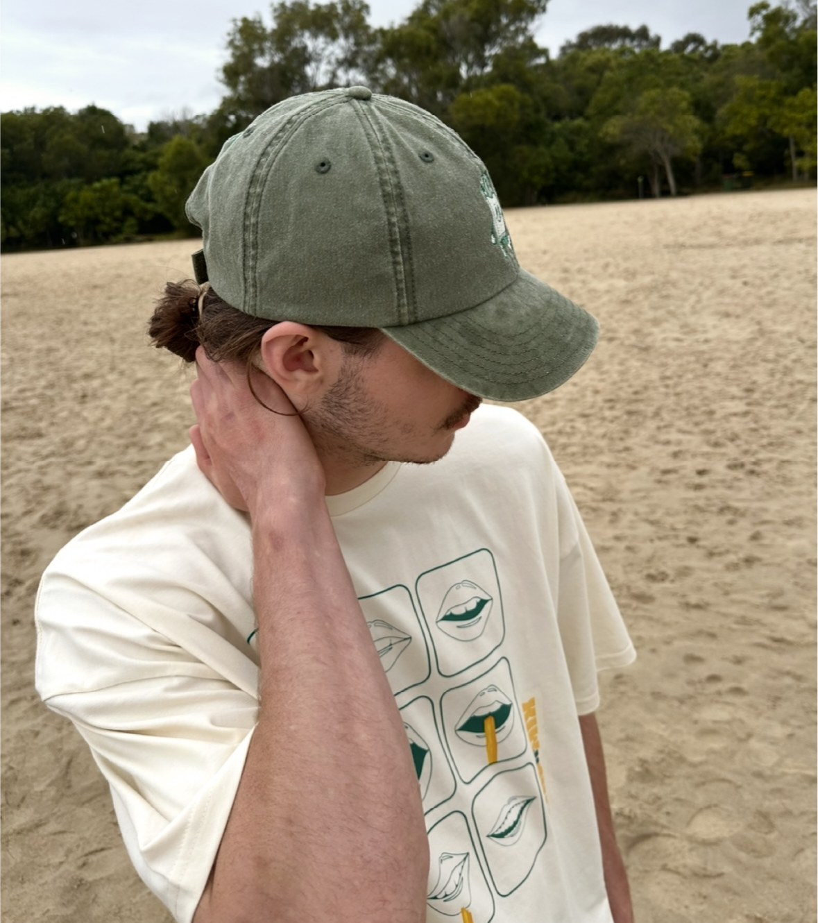Chip Mascot Cap in Cargo Green