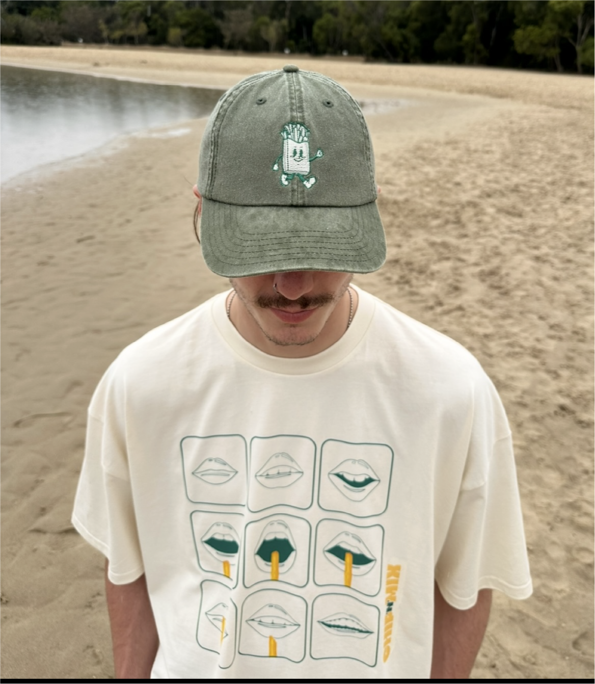 Chip Mascot Cap in Cargo Green