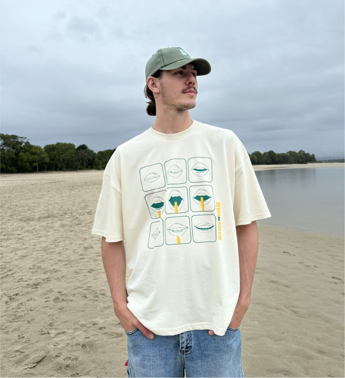 I'm Thinking About Chips Tee in Ivory