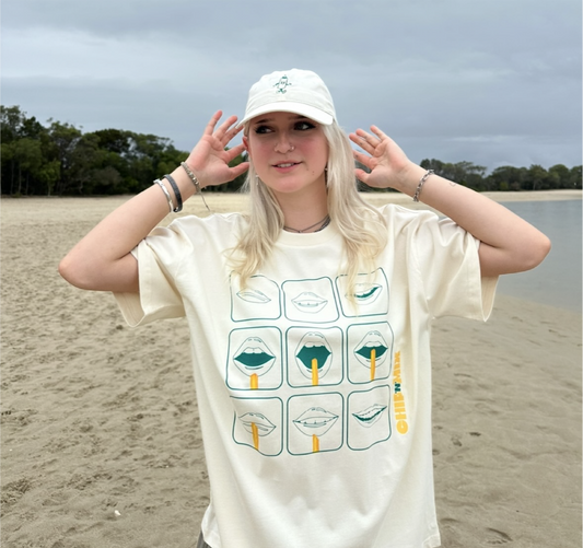 I'm Thinking About Chips Tee in Ivory