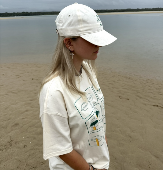 Sauce Bottle Mascot Cap in Off-white