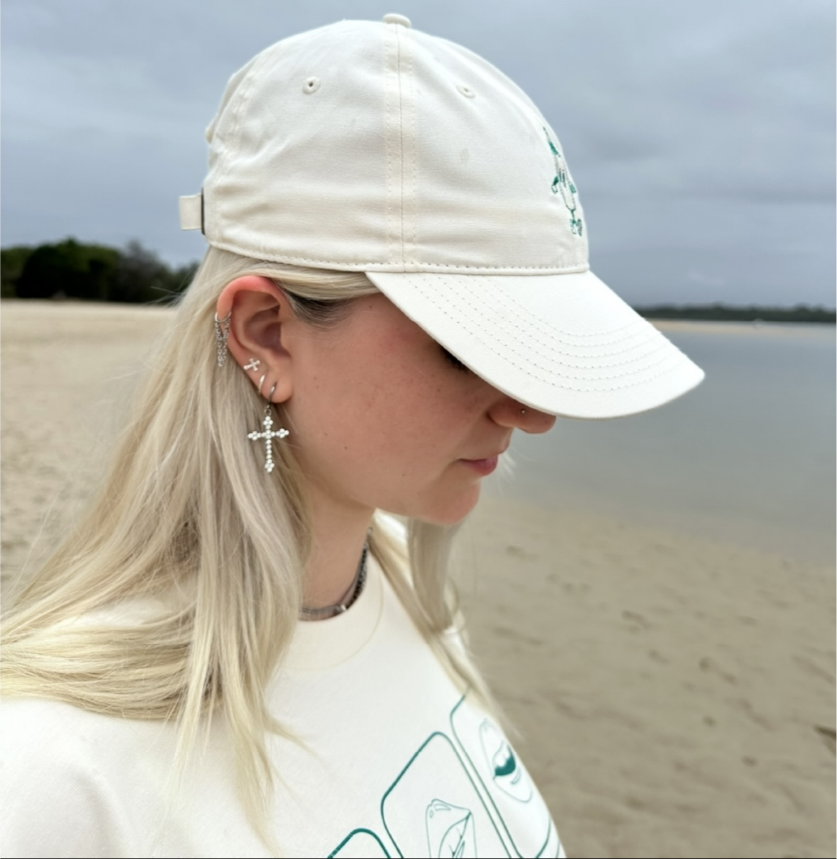 Sauce Bottle Mascot Cap in Off-white